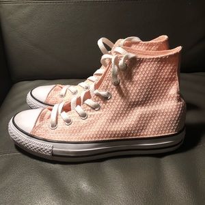 Converse Baby Pink High Tops